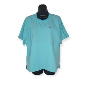 Figs Lismore Medium Aqua Crew Neck Scrub Shirt